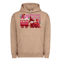 Pigment Burro valentines express with gnomies Urban Hoodie - NancyCooperArtShop