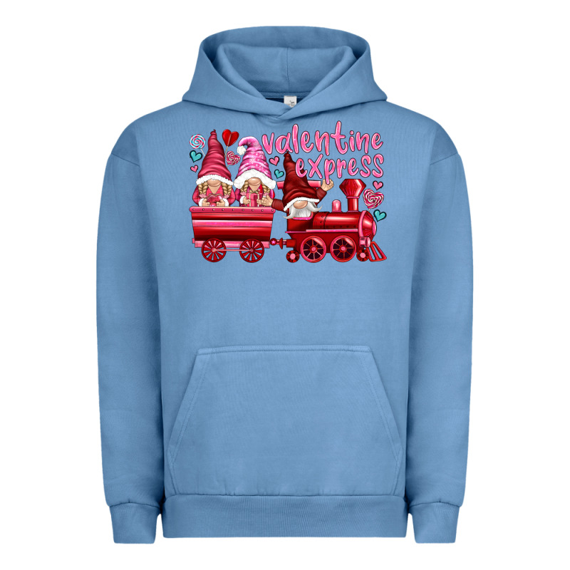 Valentines Express With Gnomies Urban Hoodie by NancyCooperArtShop | Teevron