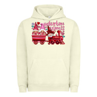 Pigment Pistachio valentines express with gnomies Urban Hoodie - NancyCooperArtShop