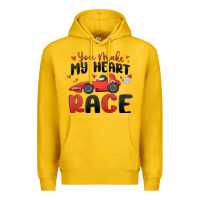Lemon you make my heart race valentine's day Premium Hoodie - MaliasSmallBusiness