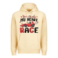 Pina Colada you make my heart race valentine's day Premium Hoodie - MaliasSmallBusiness
