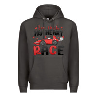 Smoke you make my heart race valentine's day Premium Hoodie - MaliasSmallBusiness