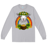 Moon Dust st patricks day baby sheep shamrocks gold rainbow Long Sleeve Tee - RanaPortraitStore