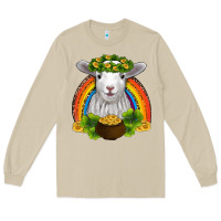 Mushroom st patricks day baby sheep shamrocks gold rainbow Long Sleeve Tee - RanaPortraitStore