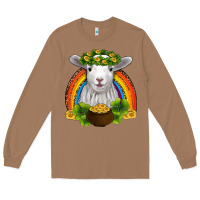 Toasted Coconut st patricks day baby sheep shamrocks gold rainbow Long Sleeve Tee - RanaPortraitStore