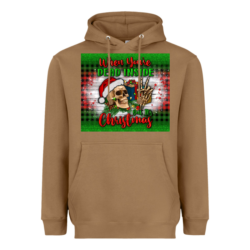 When You’re Dead Inside But It's Christmas Tumbler Heavyweight Hoodie by BundleAndBundleShop | Teevron