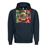 Navy el papa mas chingon tumbler 3 Zipper Hoodie - CTS Tumbler Store