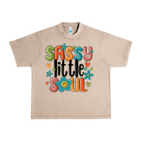 French Oak sassy little soul smiley Urban Heavy Tee - MaliasSmallBusiness