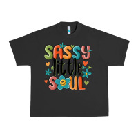 Pigment Black sassy little soul smiley Urban Heavy Tee - MaliasSmallBusiness