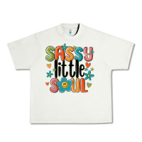 Pistachio sassy little soul smiley Urban Heavy Tee - MaliasSmallBusiness