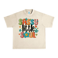 Sandshell sassy little soul smiley Urban Heavy Tee - MaliasSmallBusiness