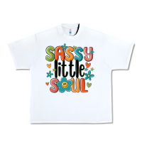 White sassy little soul smiley Urban Heavy Tee - MaliasSmallBusiness