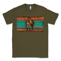 Army Green western horse serape tooled leather leopard  sippy cup Classic Tee - BarkalooDesign