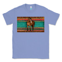 Colony Blue western horse serape tooled leather leopard  sippy cup Classic Tee - BarkalooDesign