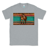Heather Grey western horse serape tooled leather leopard  sippy cup Classic Tee - BarkalooDesign