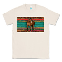 Natural western horse serape tooled leather leopard  sippy cup Classic Tee - BarkalooDesign