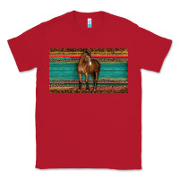 Red western horse serape tooled leather leopard  sippy cup Classic Tee - BarkalooDesign