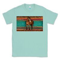 Seafoam western horse serape tooled leather leopard  sippy cup Classic Tee - BarkalooDesign