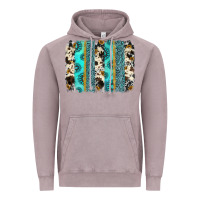 Gemstone Sunflower Cowhide Brushstroke Vintage Hoodie | Teevron