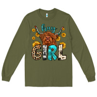 Army Green hay girl Long Sleeve Tee - Zillion Design Studio