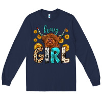 Navy hay girl Long Sleeve Tee - Zillion Design Studio