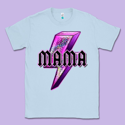 Mama Neon Leopard Lightning Bolt Classic Tee Designed By Texasbilliewilder