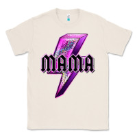 Natural mama neon leopard lightning bolt Classic Tee - texasbilliewilder