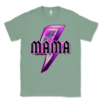 Sage mama neon leopard lightning bolt Classic Tee - texasbilliewilder