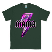 Sports Green mama neon leopard lightning bolt Classic Tee - texasbilliewilder