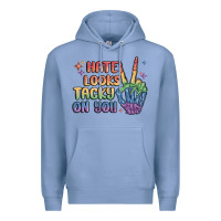 Colony Blue hate looks tacky on you pride Premium Hoodie - MaliasSmallBusiness
