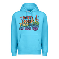 Ocean Blue hate looks tacky on you pride Premium Hoodie - MaliasSmallBusiness