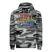 Slate Camo hate looks tacky on you pride Premium Hoodie - MaliasSmallBusiness