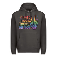 Smoke hate looks tacky on you pride Premium Hoodie - MaliasSmallBusiness