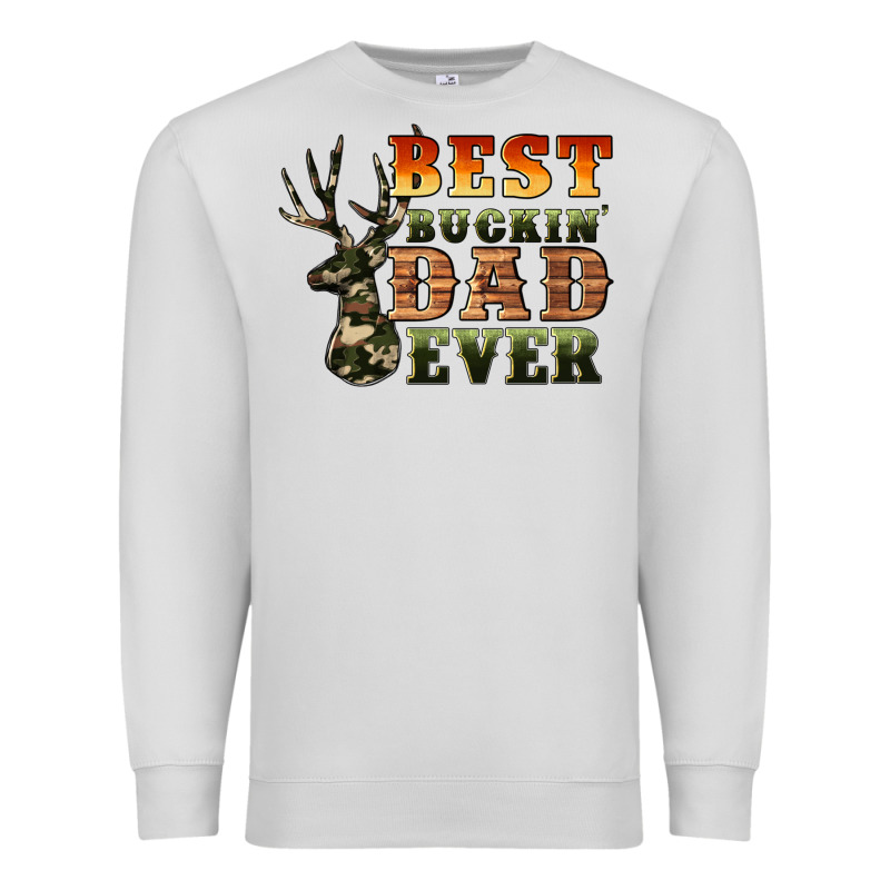 Best Buckin' Dad Ever Premium Sweatshirt by Artiststas | Teevron