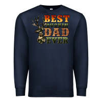 Navy best buckin' dad ever Premium Sweatshirt - Artiststas