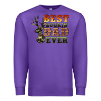 Purple best buckin' dad ever Premium Sweatshirt - Artiststas