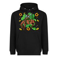 Black cowboy with shamrock Heavyweight Hoodie - Artiststas
