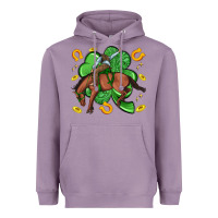 Lavender cowboy with shamrock Heavyweight Hoodie - Artiststas