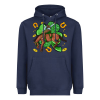 Cowboy With Shamrock Heavyweight Hoodie | Teevron