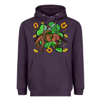 Plum cowboy with shamrock Heavyweight Hoodie - Artiststas