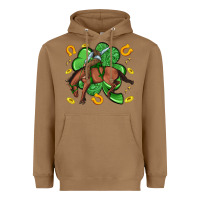 Toasted Coconut cowboy with shamrock Heavyweight Hoodie - Artiststas