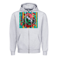 Heather Grey flamenco dancer tumbler 3 Zipper Hoodie - CTS Tumbler Store