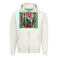 Oatmeal Heather flamenco dancer tumbler 3 Zipper Hoodie - CTS Tumbler Store