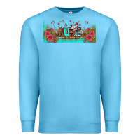 Ocean Blue western nurse libbey glass Premium Sweatshirt - BundleAndBundleShop