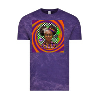 Cloud Purple halloween african girl Vintage Tee - BarkalooDesign