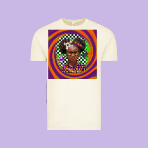 Halloween African Girl Vintage Tee Designed By Barkaloodesign