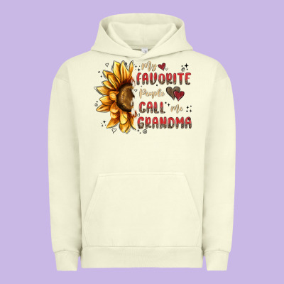 My Favorite People Call Me Grandma Urban Hoodie Designed By Maliassmallbusiness
