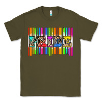 Army Green pride barcode Classic Tee - Zillion Design Studio