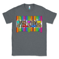 Charcoal Heather pride barcode Classic Tee - Zillion Design Studio