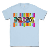 Dusty Blue pride barcode Classic Tee - Zillion Design Studio